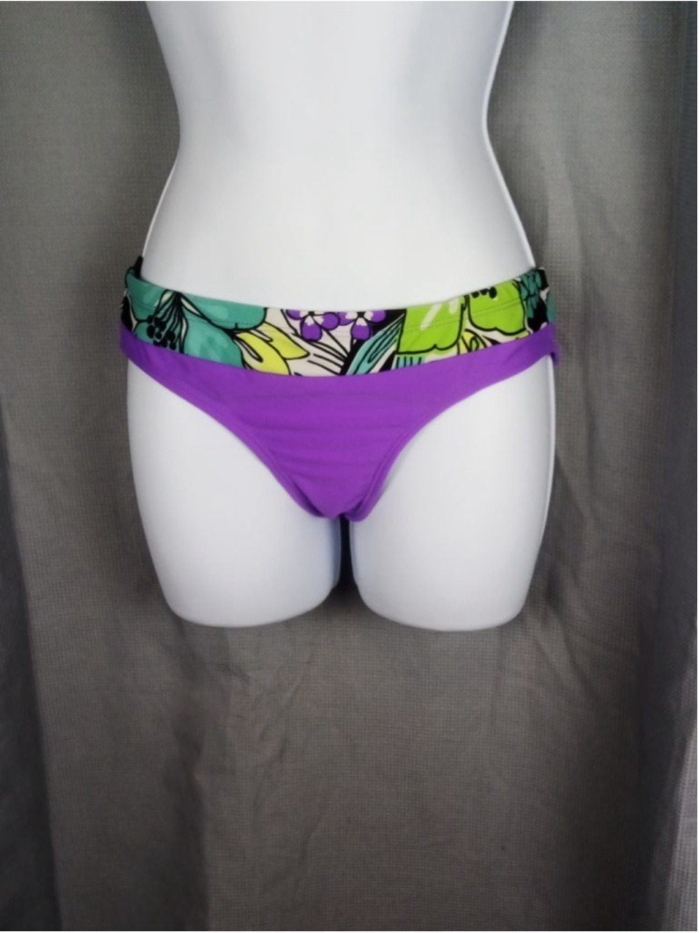 Women's Bikini Bottom Purple Green Size Small